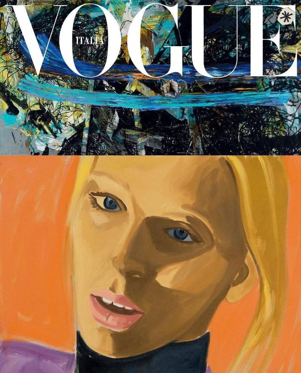 Vogue Italia Styczeń 2020, il. David Salle (Fot. Materiały prasowe)