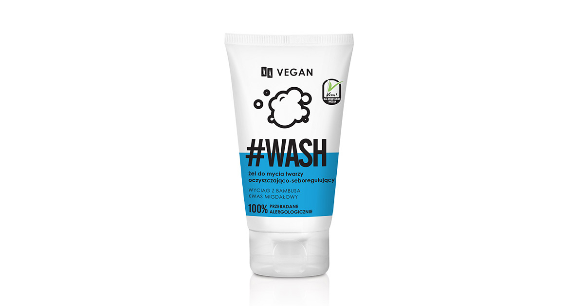 Żel do mycia twarzy oczyszczająco-seboregulujący, AA Vegan (Fot. Materiały prasowe)