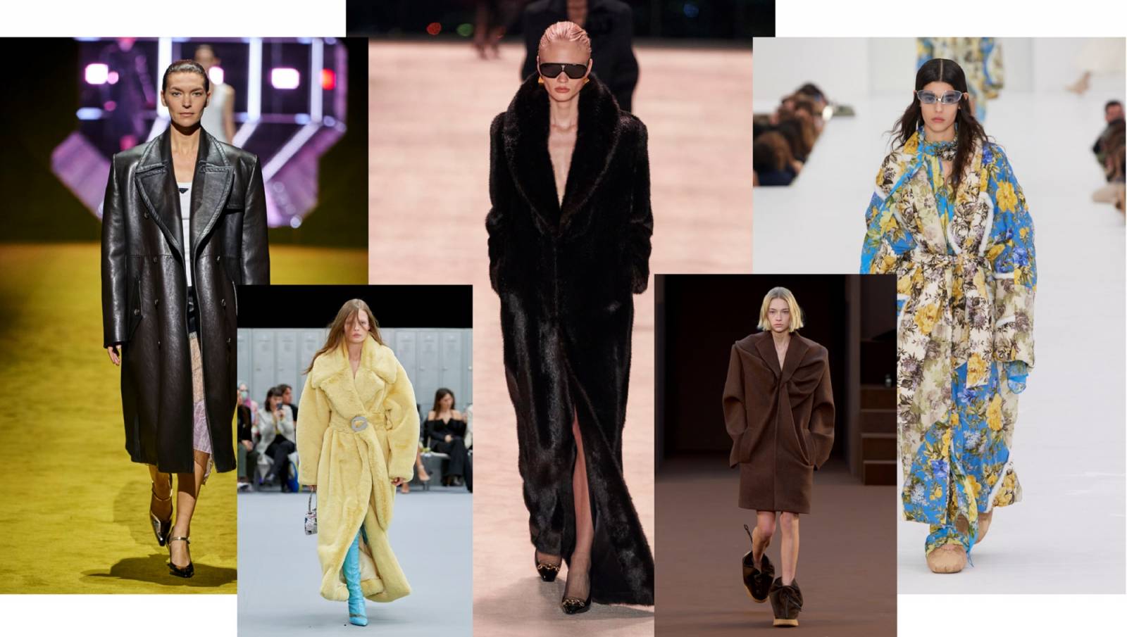 Od lewej: Prada, Coperni, Saint Laurent, Loewe, Acne Studios /(Fot. Imax Tree)