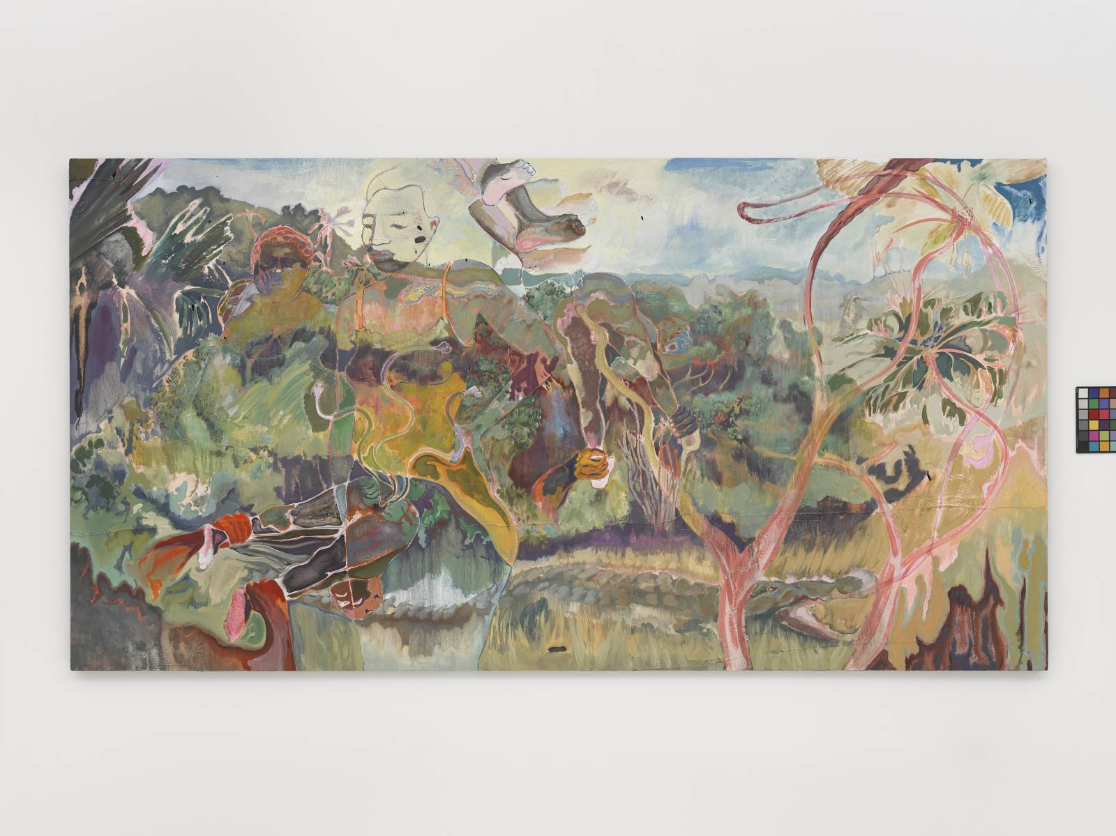 Michael Armitage,The Paradise Edict, 2019 (©Michael Armitage © White Cube (Theo Christelis). Exhibition organised by Haus der Kunst,Munich, in collaboration with the Royal Academy of Arts, London)