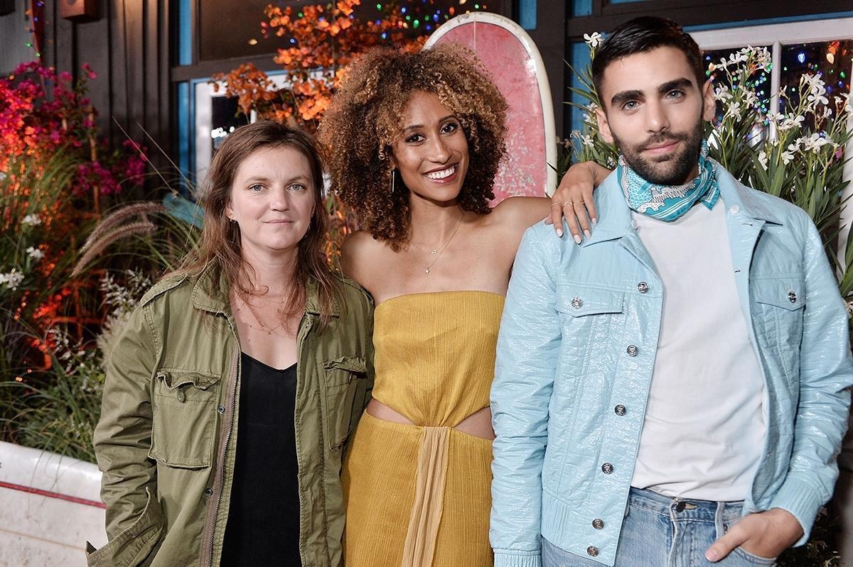 Marie Suter, Elaine Welteroth i Phillip Picardi podczas imprezy Teen Vogue Young Hollywood zorganizowanej razem z American Eagle Outfitters w 2016 roku.