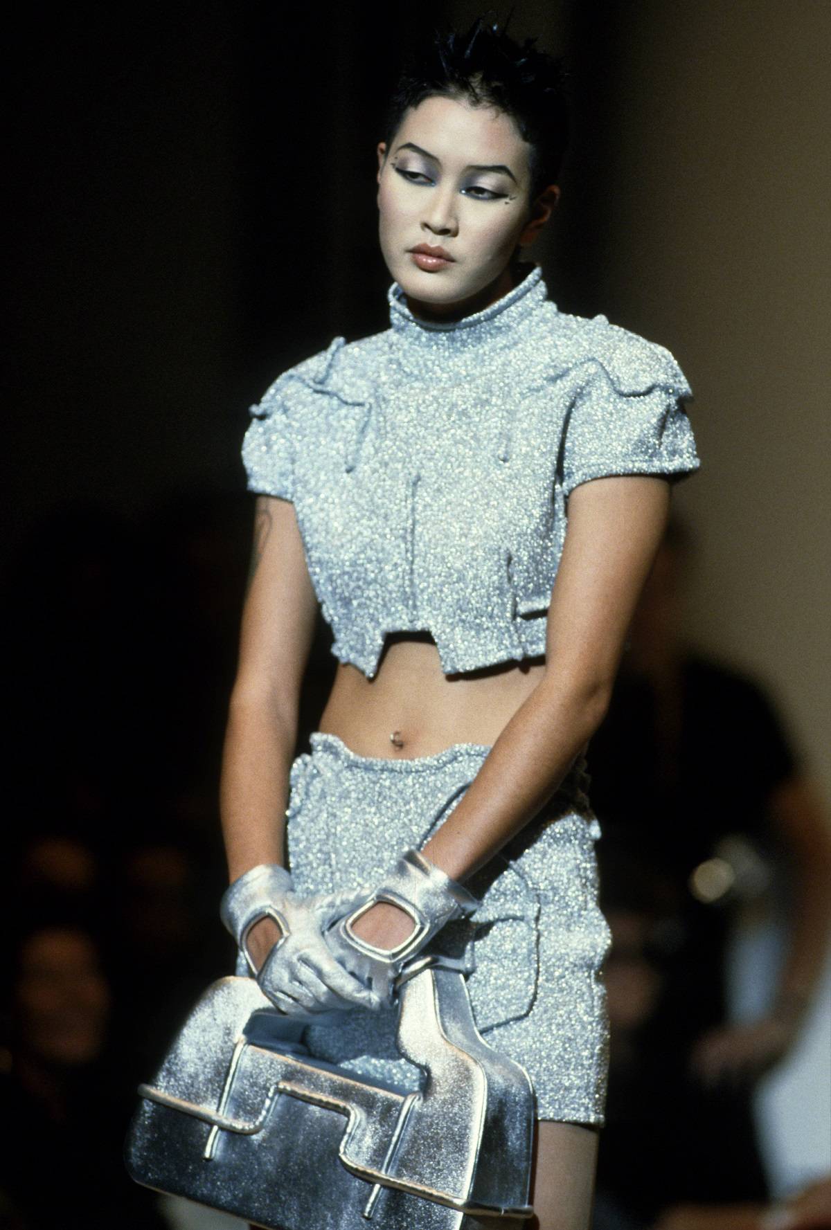 Jenny Shimizu na pokazie Muglera, 1994