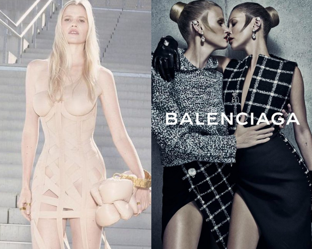 Balmain (Fot. materiały prasowe), Balenciaga (Fot. Steven Klein/materiały prasowe)