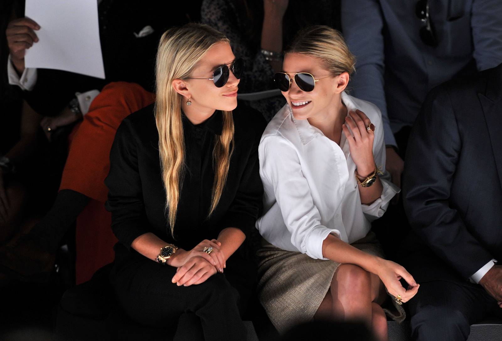 Mary-Kate Olsen i Ashley Olsen w 2012 roku (Fot. Getty Images)