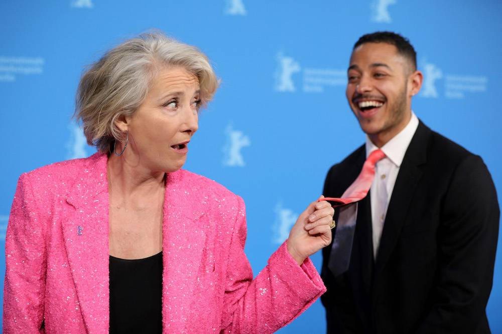 Emma Thompson i Daryl McCormack na konferencji „Powodzenia, Leo Grande” (Fot. Getty Images)