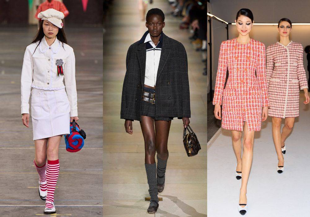 Kenzo, Miu Miu, Chanel (Fot. ImaxTree, Acielle/Style du Monde)