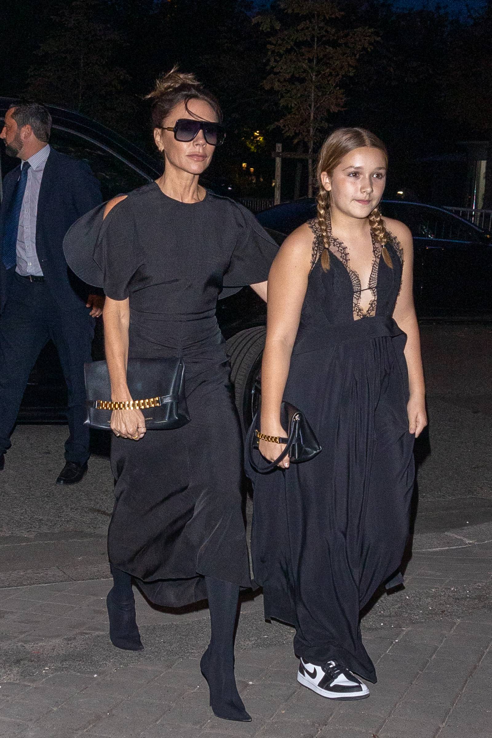 Victoria i Harper Beckham (Fot. Getty Images)