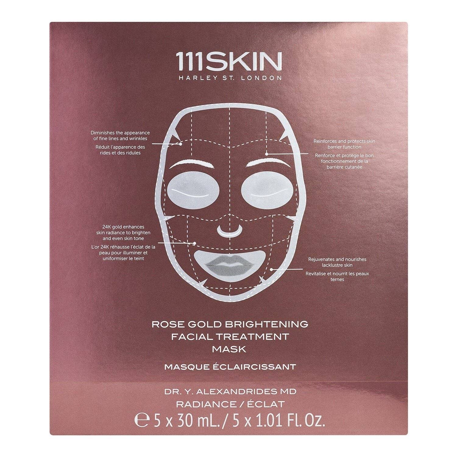 Maseczka do twarzy Rose Gold Brightening Facial Treatment Mask 111 Skin
499 zł/5szt, Sephora.pl (Fot. materiały prasowe)