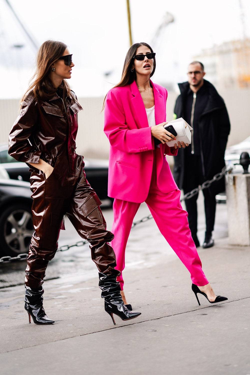 Gilda Ambrosio i Giorgia Tordini na paryskim tygodniu mody jesień–zima 2019–2020 (Fot. Getty Images)