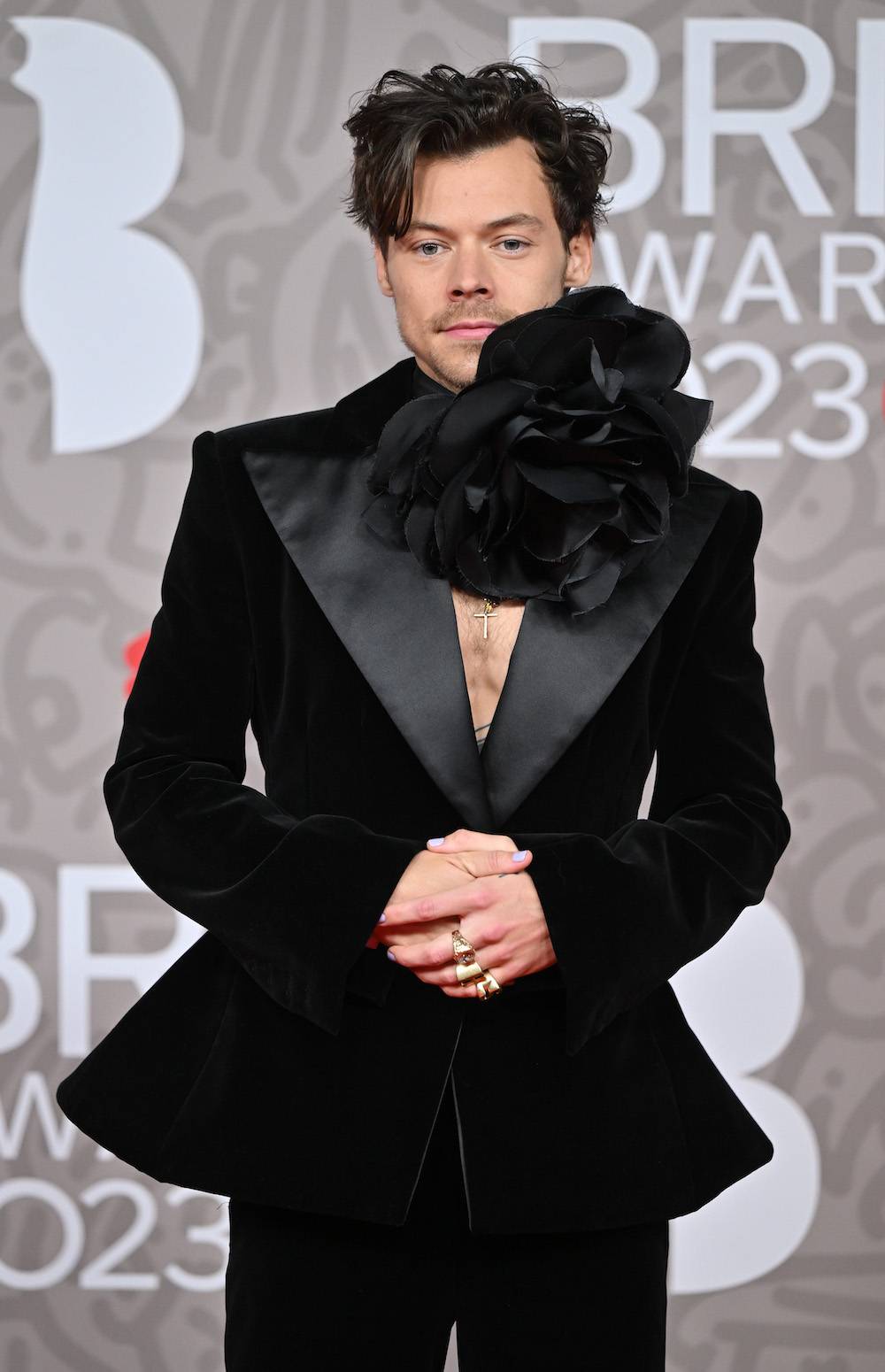 Harry Styles na Brit Awards 2023 (Fot. Getty Images)