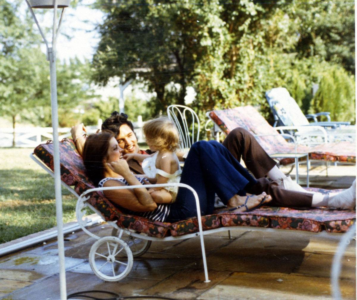 Elvis, Priscilla i Lisa Marie Presley (Fot. Getty Images)