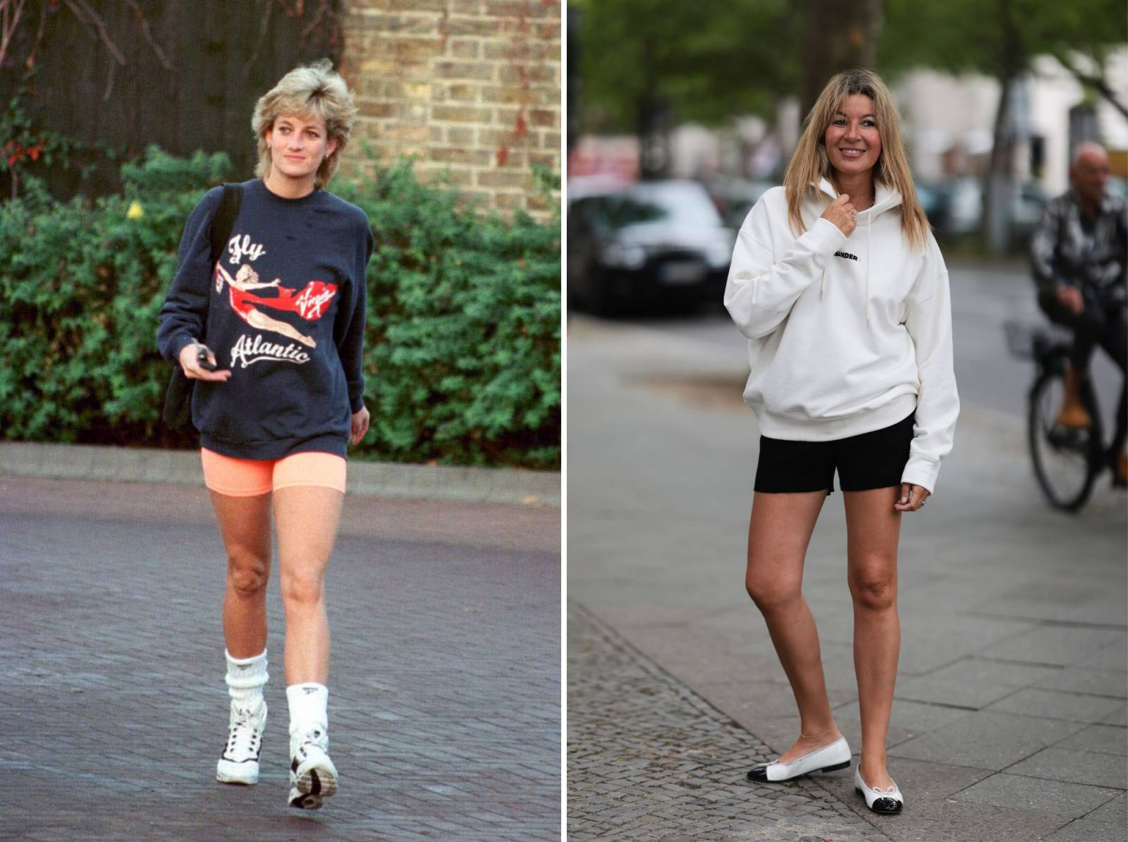 Praktyczny wybór: Bluza i kolarki to modny zestaw na co dzień (Fot. Getty Images)