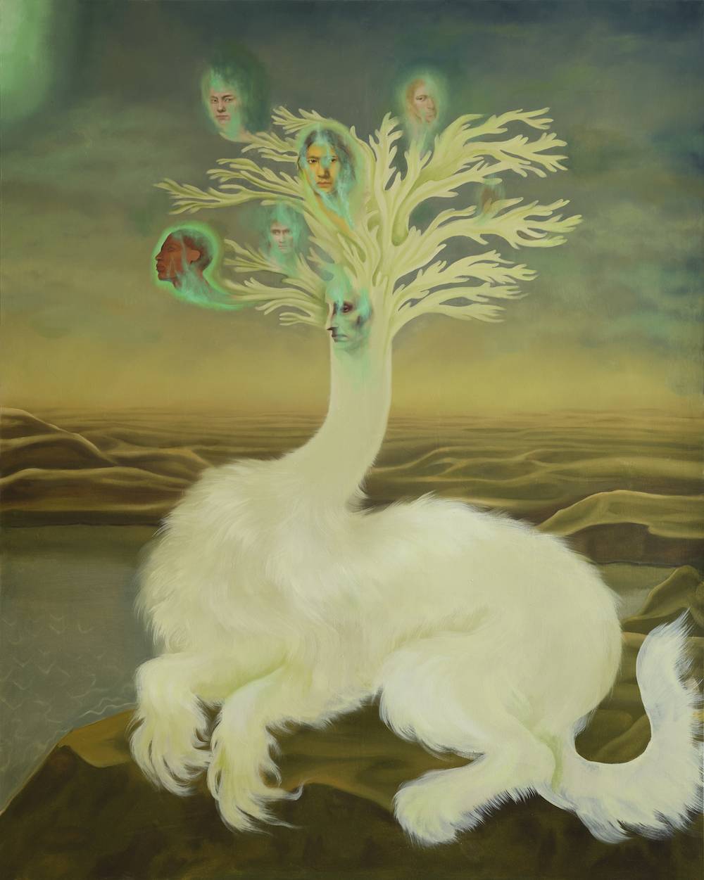 Krzysztof Gil, Hydra, 2024, olej na płótnie, 190 × 170 cm. Dzięki uprzejmości artysty i Galerii Monopol