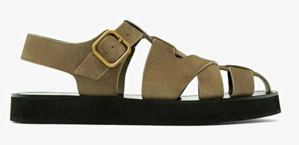 Uniwersalne sandały zapinane wokół kostki, Massimo Dutti, 499 zł (Fot. materiały prasowe)
