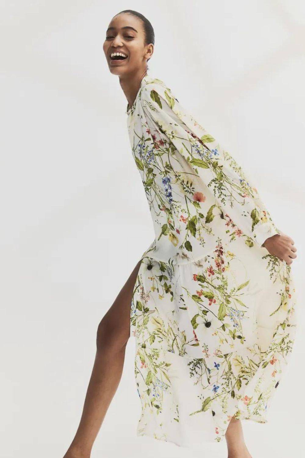 Idealna sukienka na wiosnę, H&M, 164,99 zł (Fot. materiały prasowe)