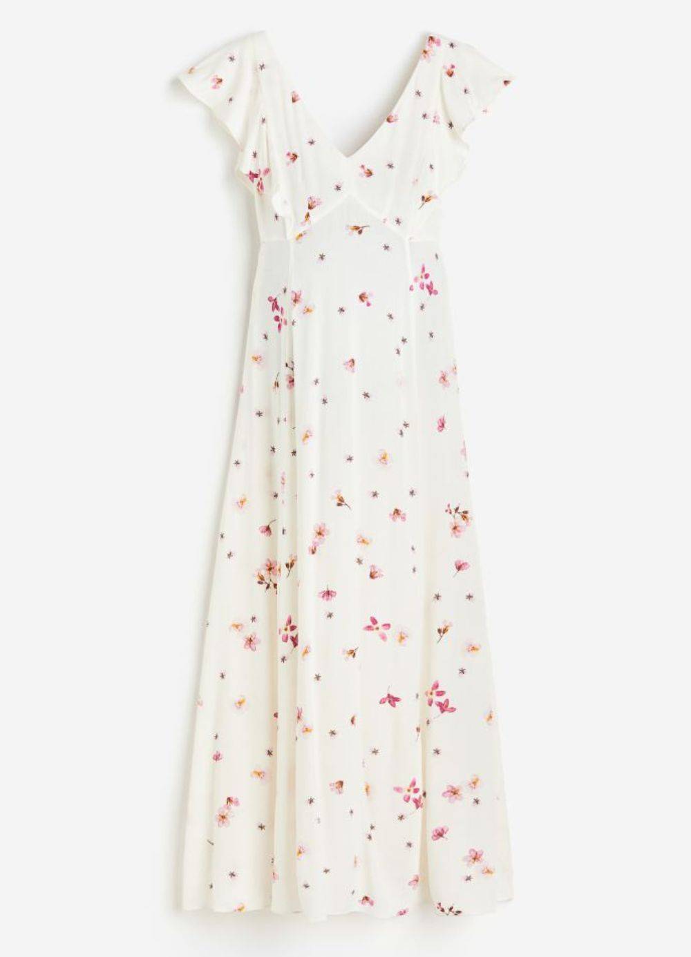 Sukienka w kwiaty w stylu amerykańskiej aktorki, H&M, 199,99 zł (Fot. materiały prasowe)