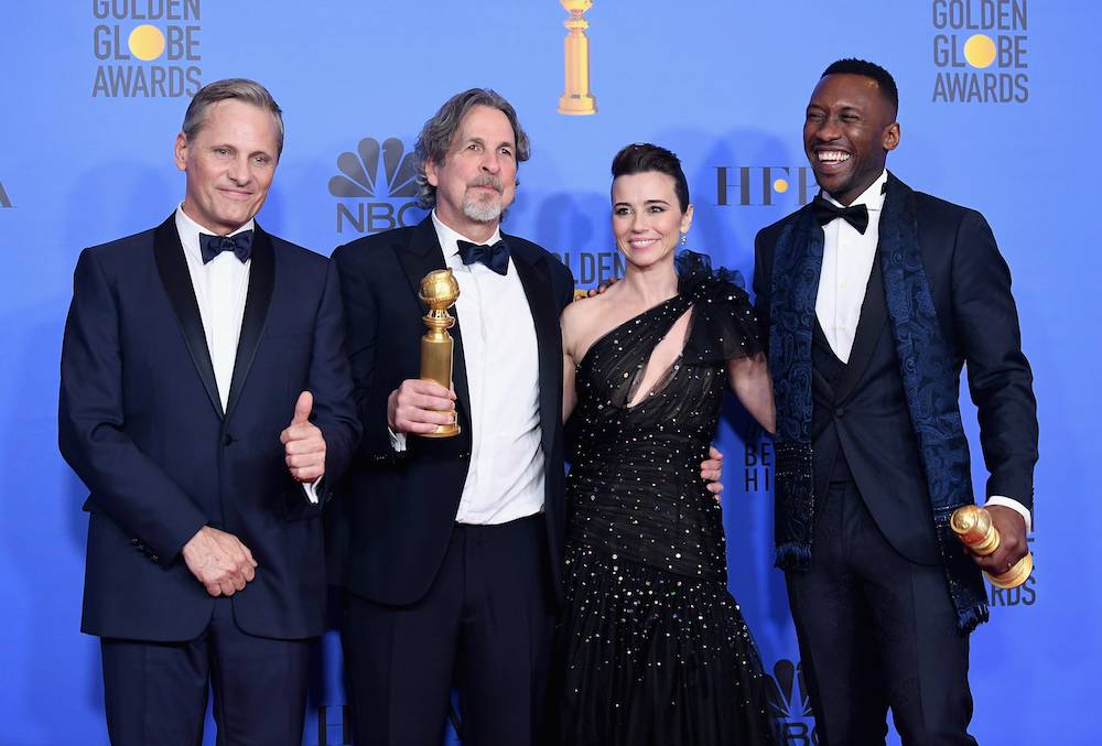 Viggo Mortensen, Peter Farrelly, Linda Cardellini, Mahershala Ali (Fot. Getty Images)