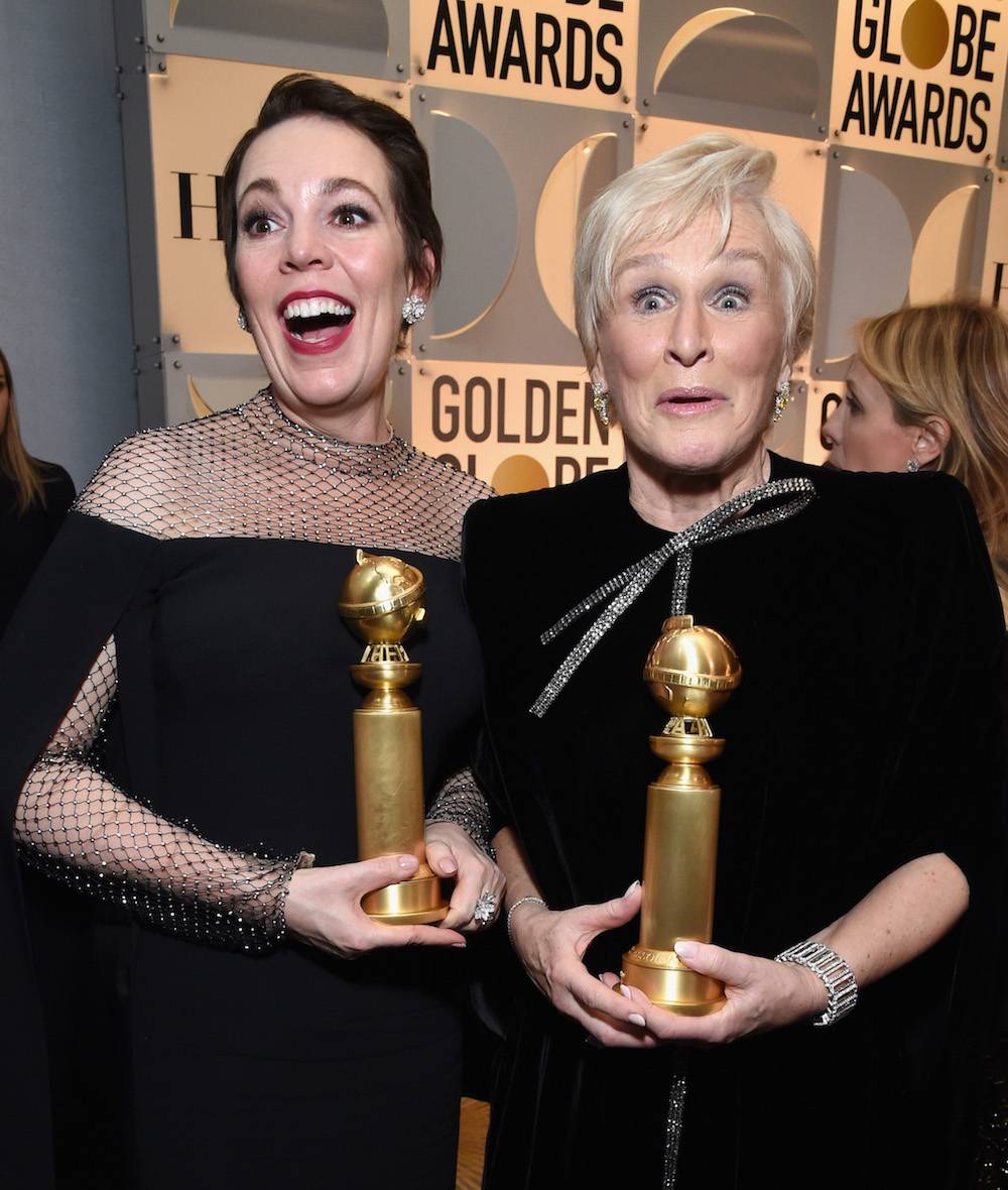 Olivia Colman i Glenn Close (Fot. Getty Images)