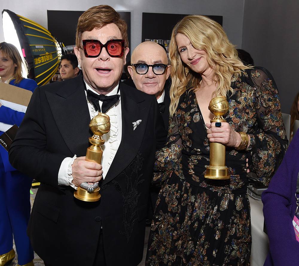 Elton John i Laura Dern (Fot. Getty Images)