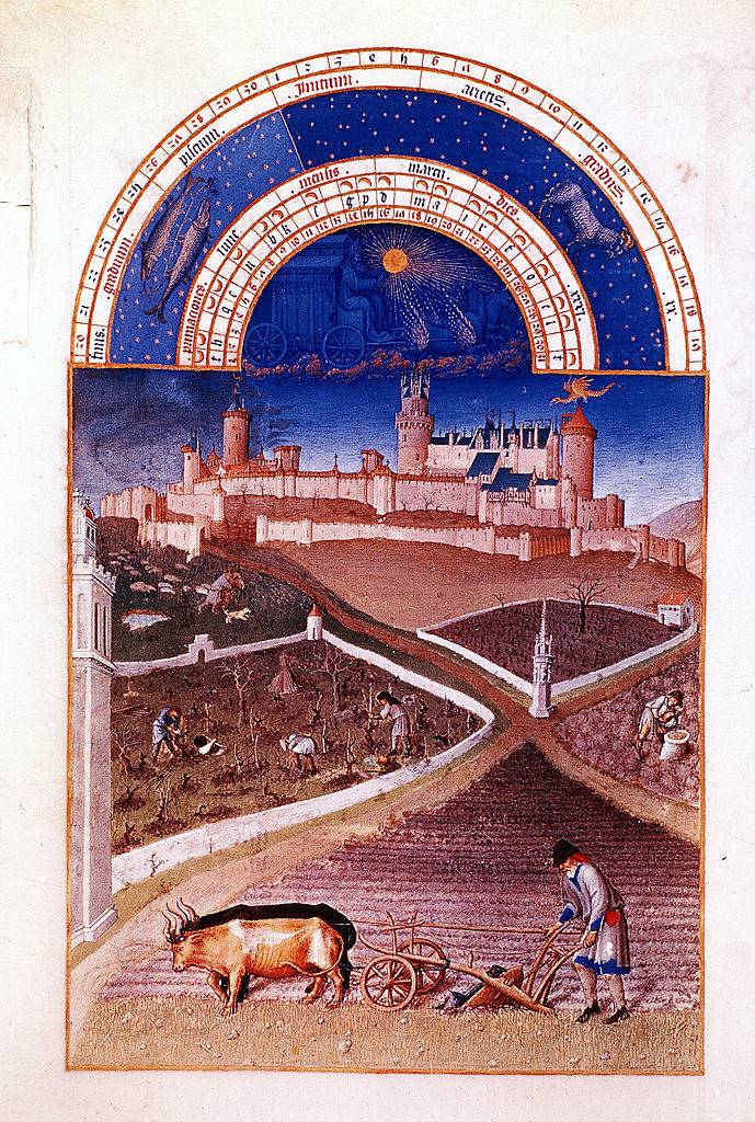 Marzec z „Les Très Riches Heures du duc de Berry” 1412-1416 (Fot. Getty Images)